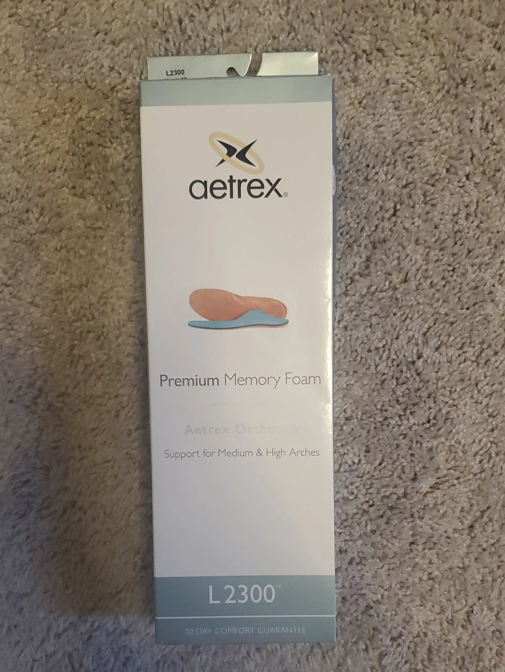 New! Aetrex Orthotics Premium Memory Foam Insoles. Size MENS 10 (L2300)